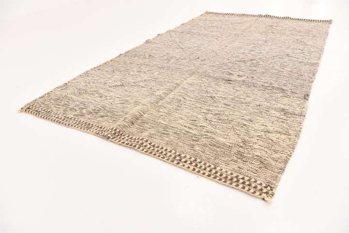 5' 4 x 9' 4 Hand Knotted Moroccan Wool Rug