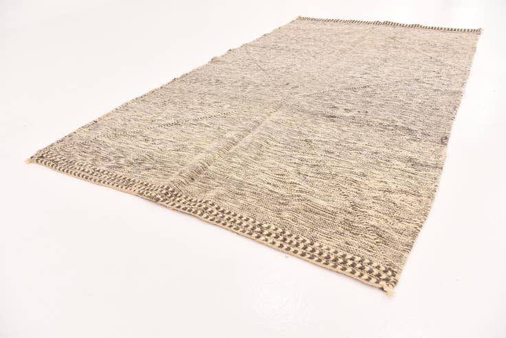Detail image of 5' 4 x 9' 4 Hand Knotted Moroccan Wool Rug