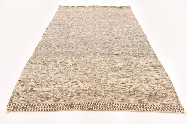 Detail image of 5' 4 x 9' 4 Hand Knotted Moroccan Wool Rug