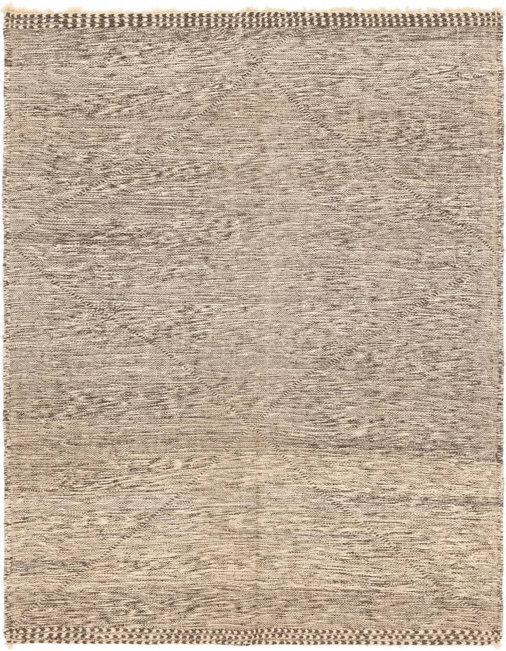 Detail image of 5' 4 x 9' 4 Hand Knotted Moroccan Wool Rug
