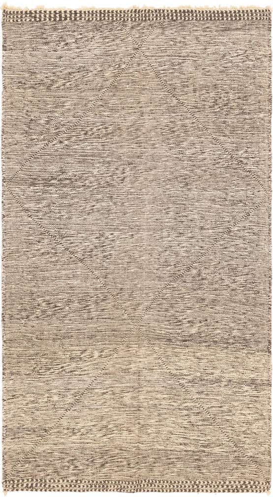 5' 4 x 9' 4 Hand Knotted Moroccan Wool Rug