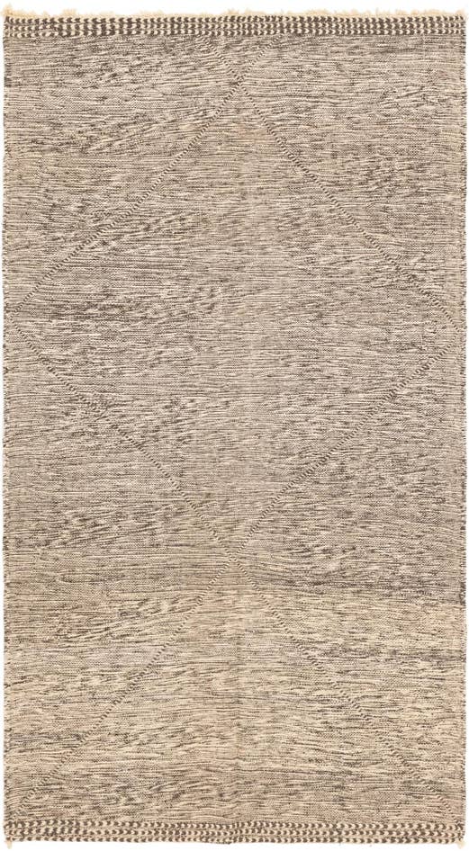 Detail image of 5' 4 x 9' 4 Hand Knotted Moroccan Wool Rug