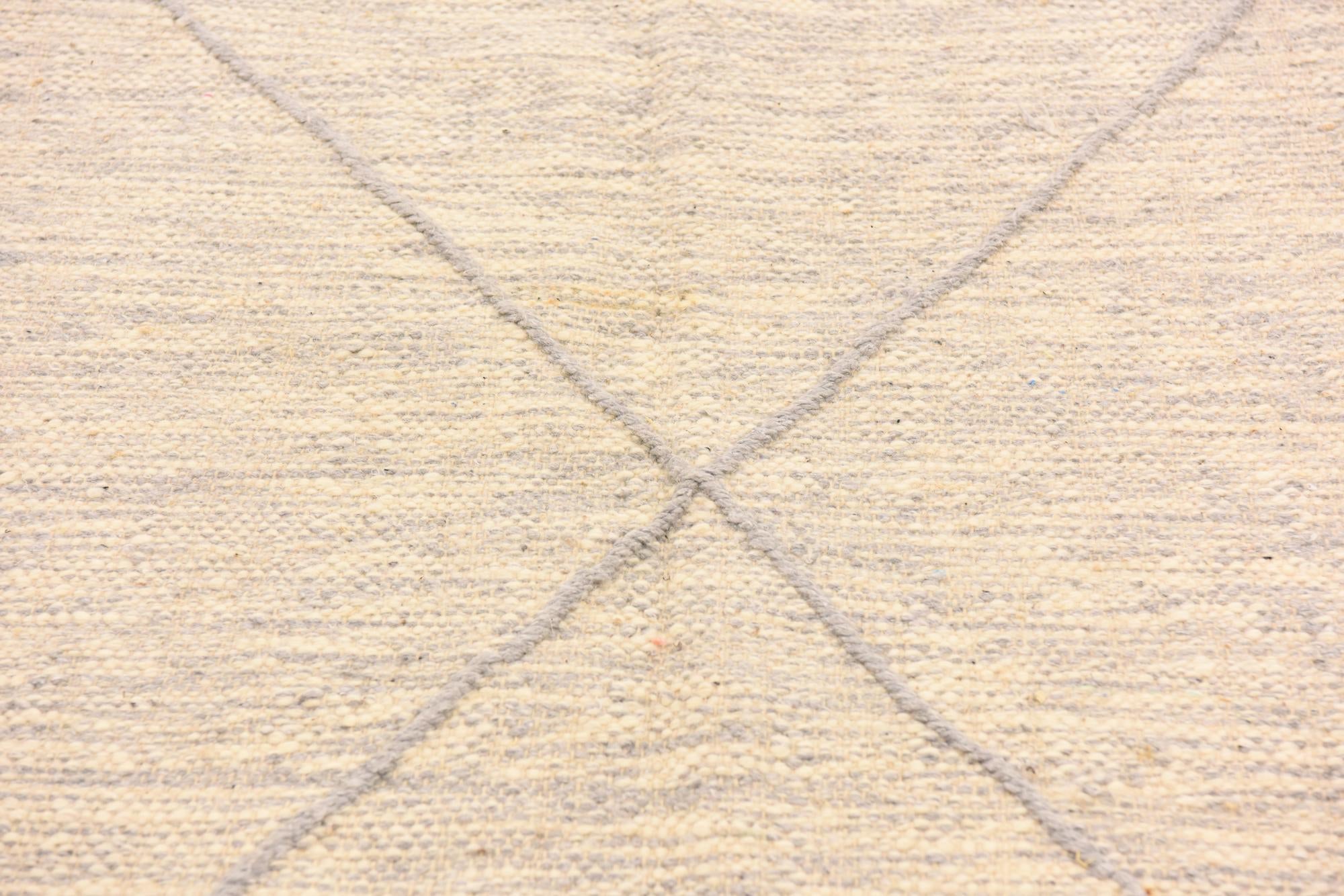 6' 11 x 9' 1 Hand Knotted Moroccan Wool Rug