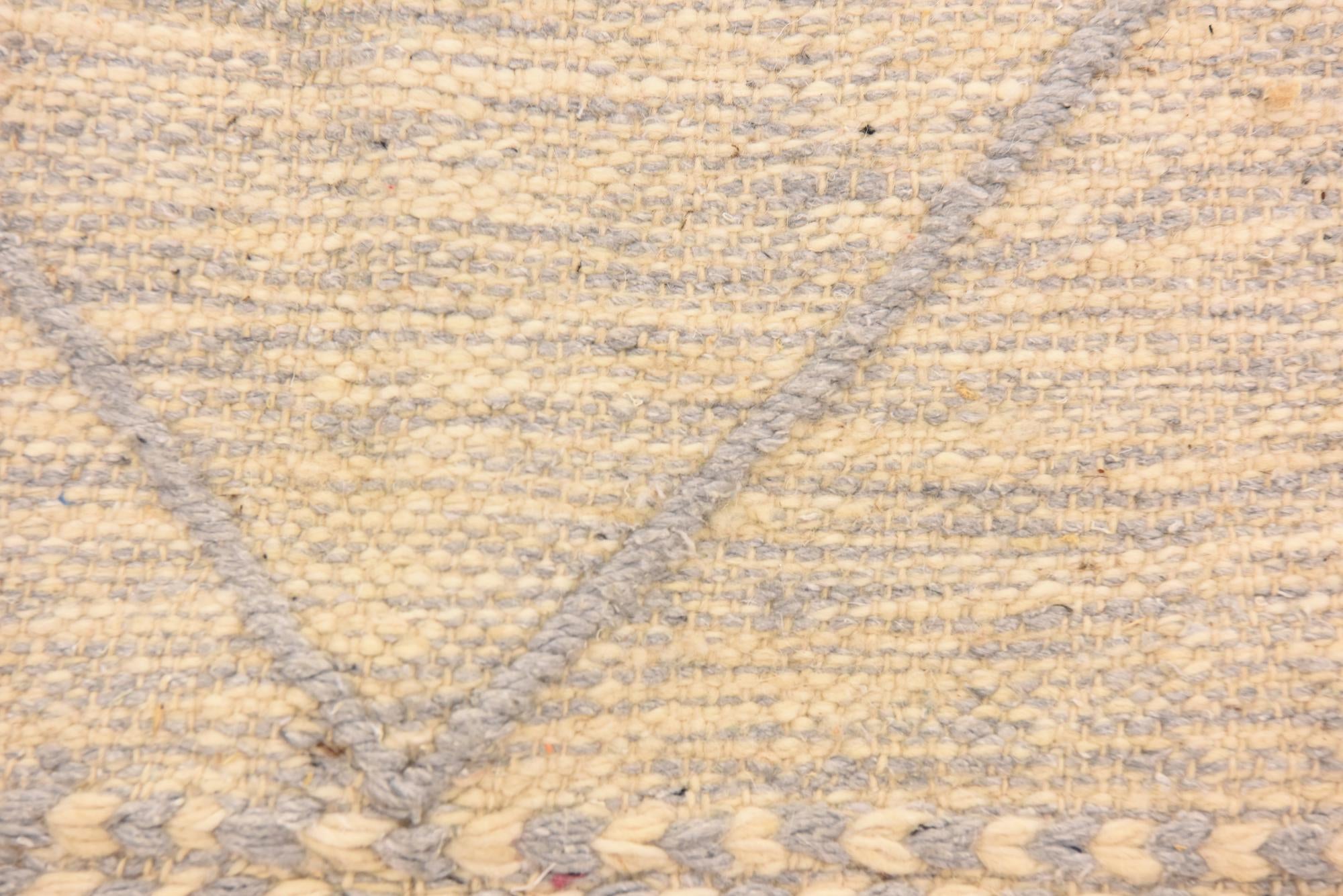 6' 11 x 9' 1 Hand Knotted Moroccan Wool Rug