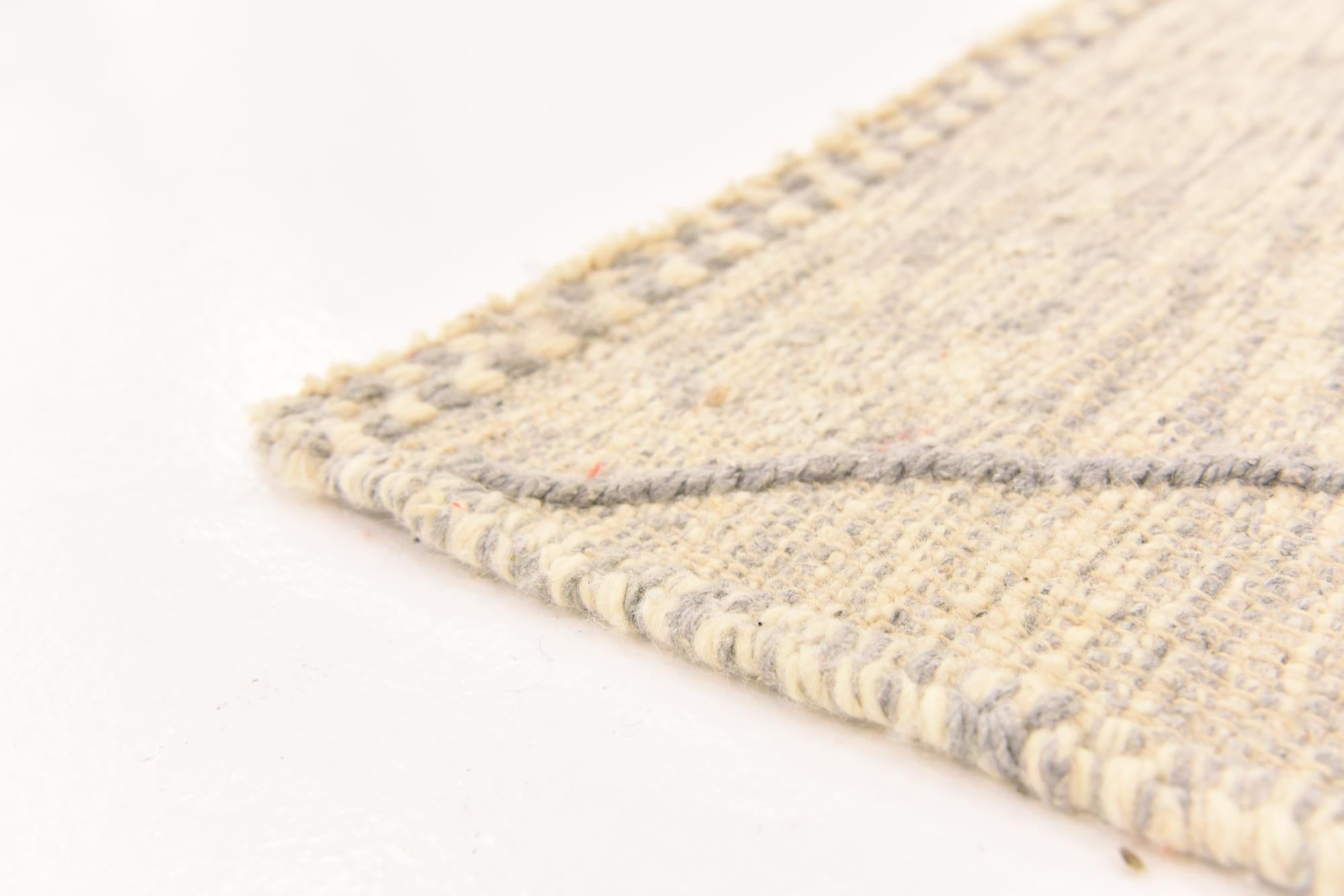 6' 11 x 9' 1 Hand Knotted Moroccan Wool Rug