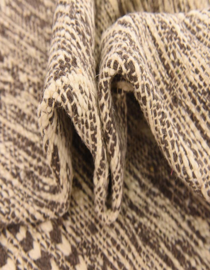 Detail image of 6' 7 x 9'  Hand Knotted Moroccan Wool Rug