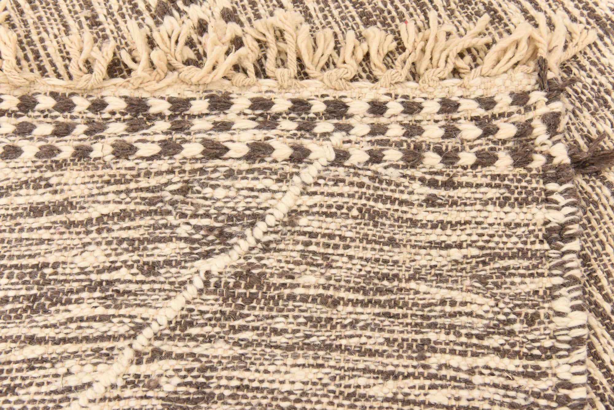 6' 7 x 9' Hand Knotted Moroccan Wool Rug