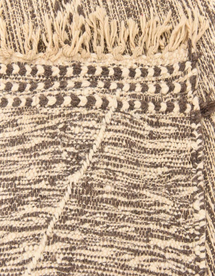 Detail image of 6' 7 x 9'  Hand Knotted Moroccan Wool Rug