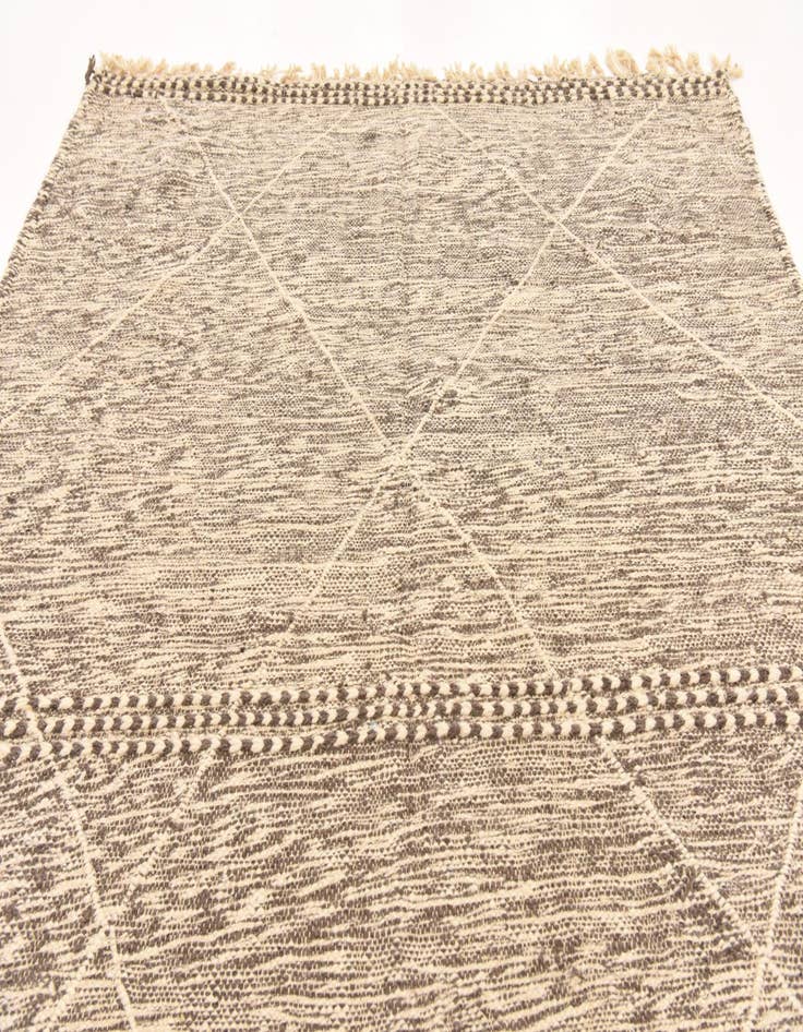 Detail image of 6' 7 x 9'  Hand Knotted Moroccan Wool Rug