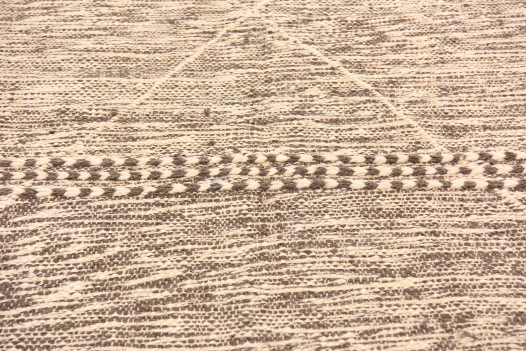 6' 7 x 9' Hand Knotted Moroccan Wool Rug