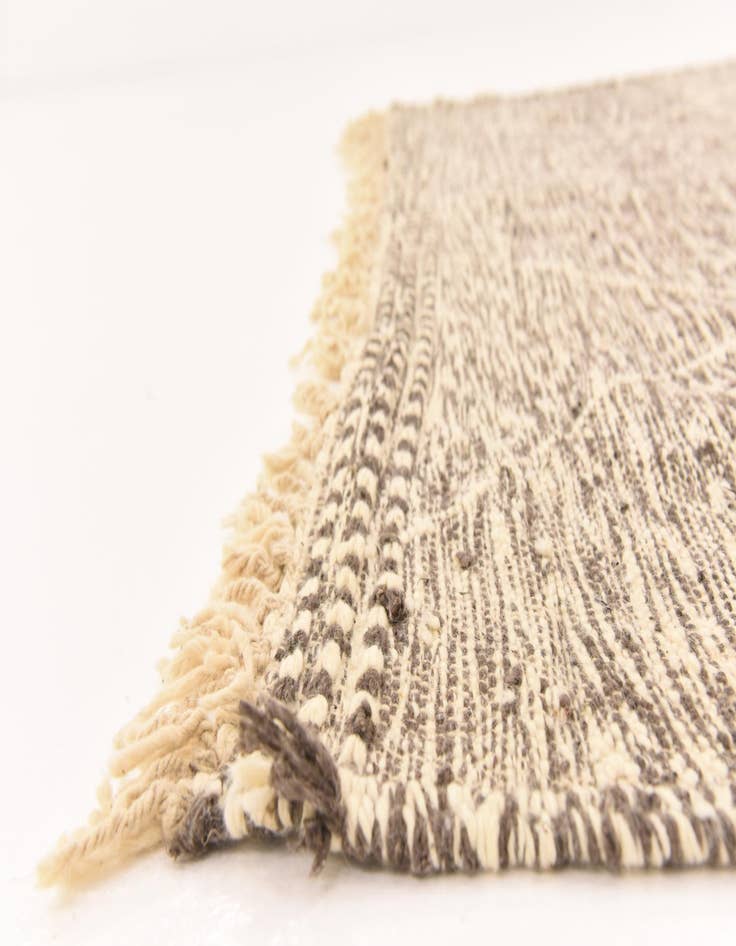 Detail image of 6' 7 x 9'  Hand Knotted Moroccan Wool Rug