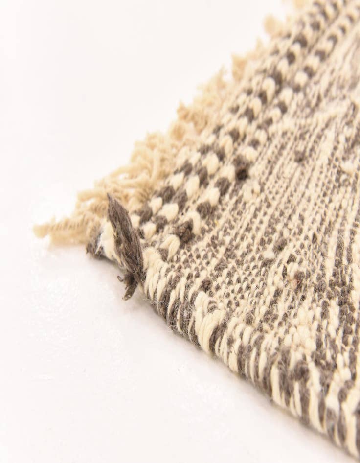 Detail image of 6' 7 x 9'  Hand Knotted Moroccan Wool Rug