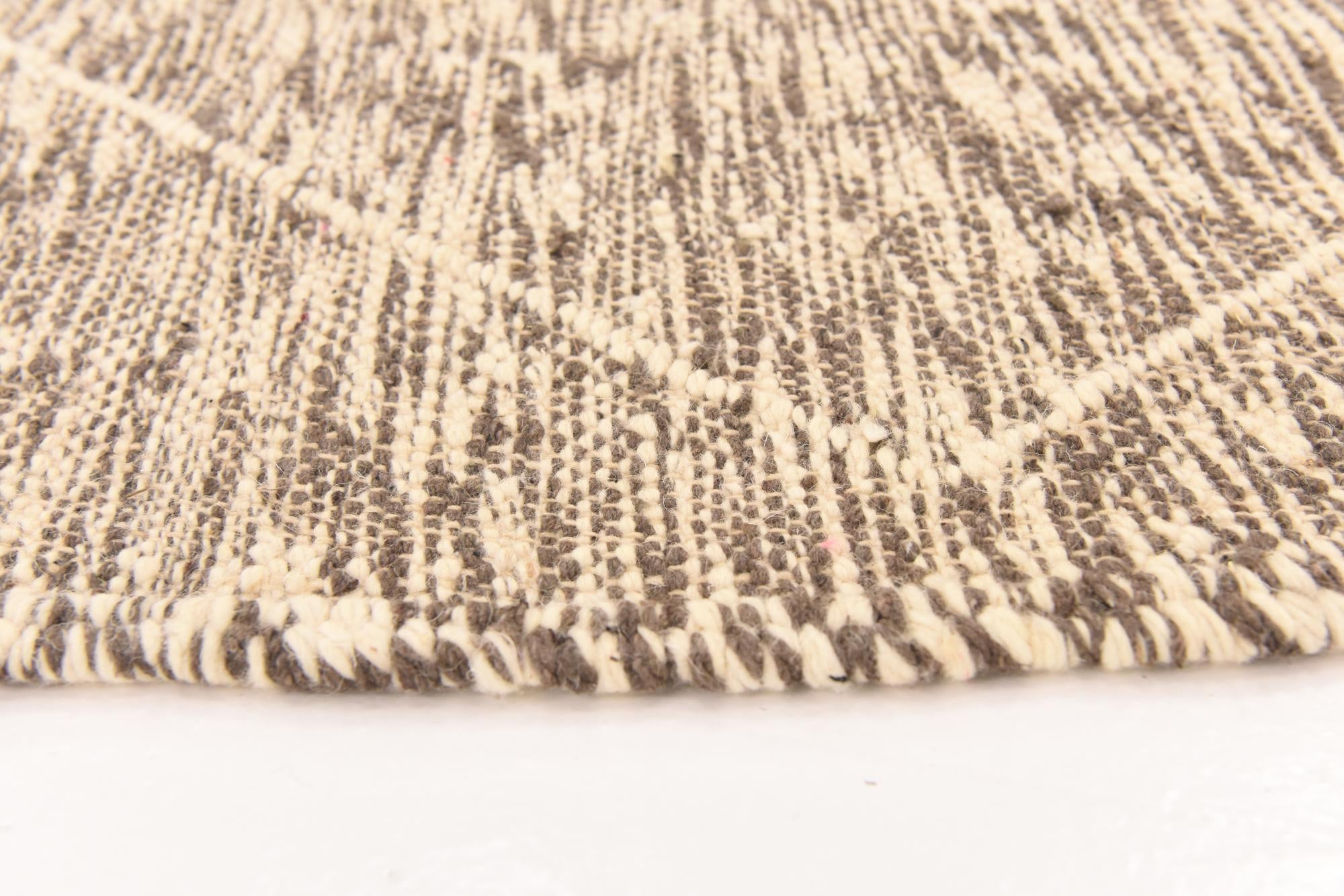 6' 7 x 9' Hand Knotted Moroccan Wool Rug