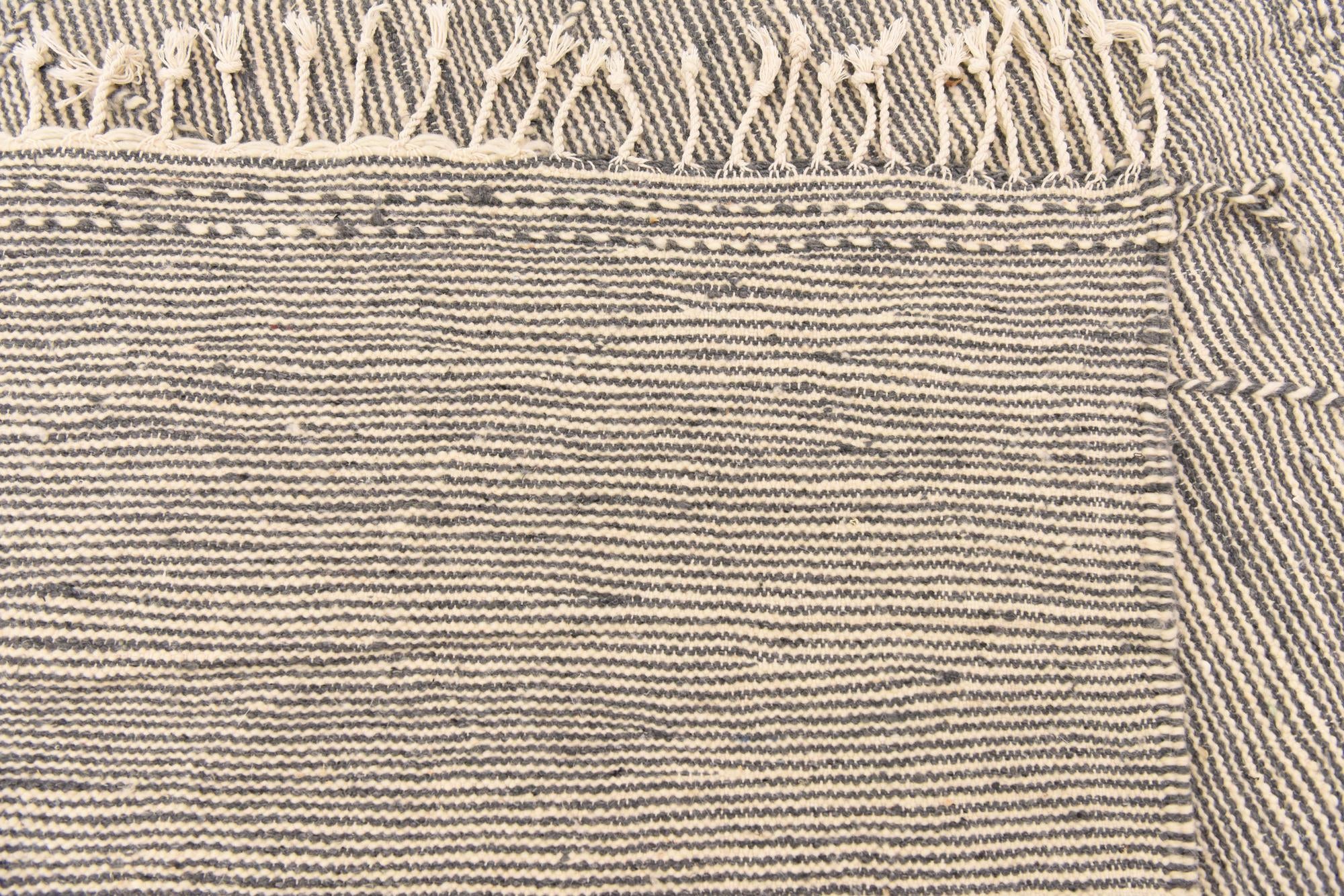 6' 4 x 10' 1 Hand Knotted Moroccan Wool Rug