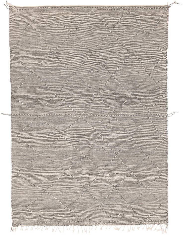 Detail image of 6' 4 x 10' 1 Hand Knotted Moroccan Wool Rug