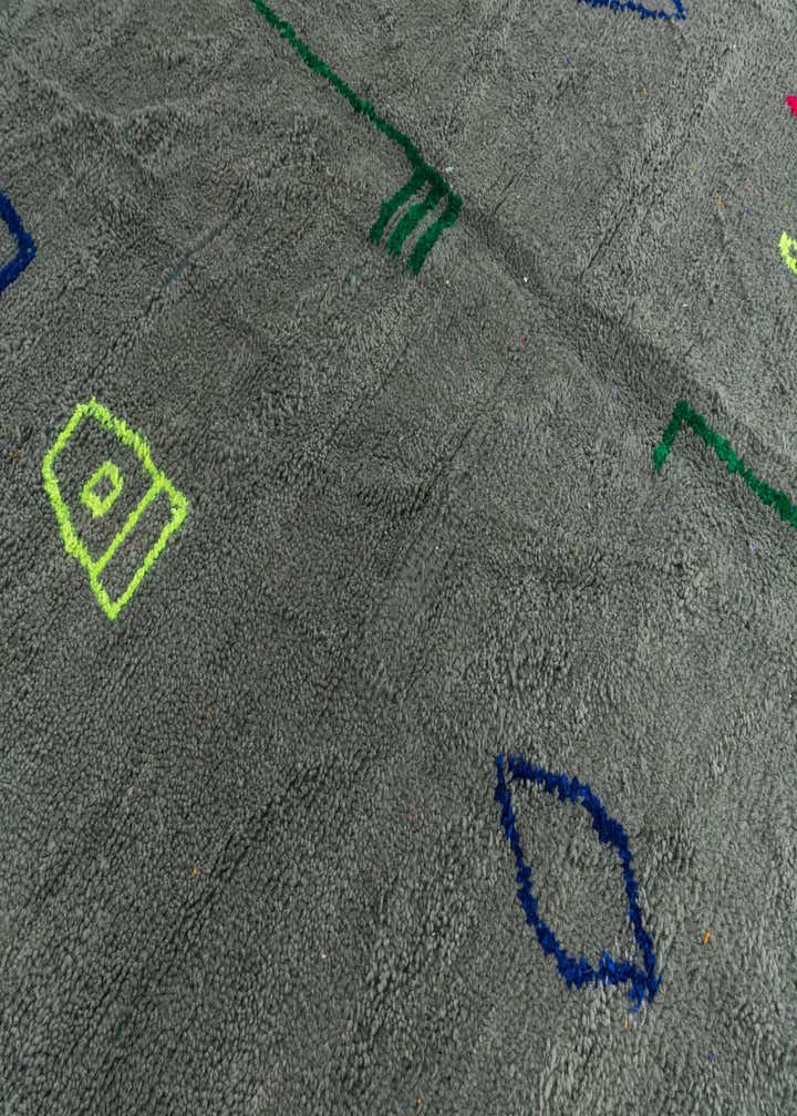 6' 6 x 9' 4 Hand Knotted Moroccan Wool Rug