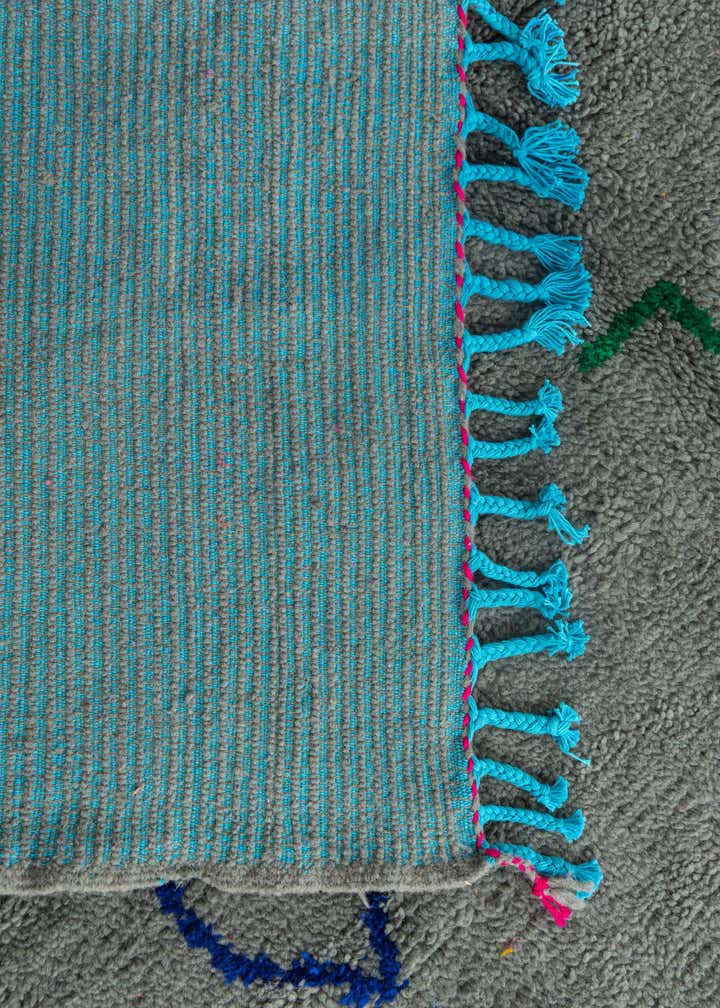 6' 6 x 9' 4 Hand Knotted Moroccan Wool Rug