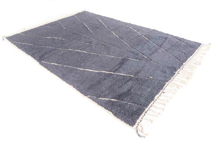 6' 9 x 9' 5 Hand Knotted Moroccan Wool Rug
