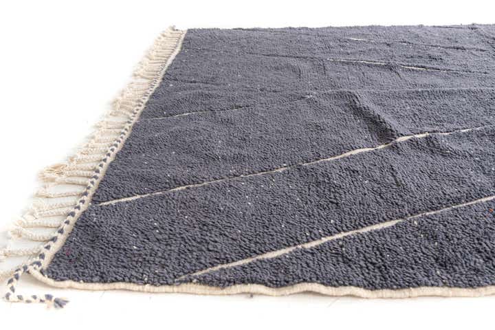 6' 9 x 9' 5 Hand Knotted Moroccan Wool Rug