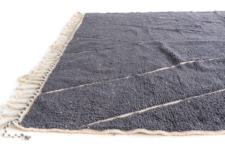 Detail image of 6' 9 x 9' 5 Hand Knotted Moroccan Wool Rug