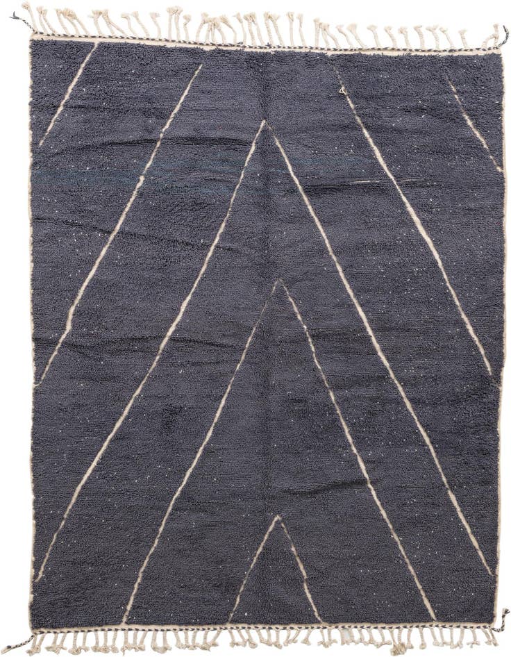Detail image of 6' 9 x 9' 5 Hand Knotted Moroccan Wool Rug