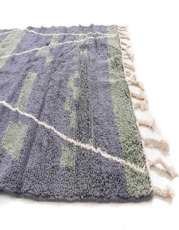 Detail image of 5' 4 x 8'  Hand Knotted Moroccan Wool Rug