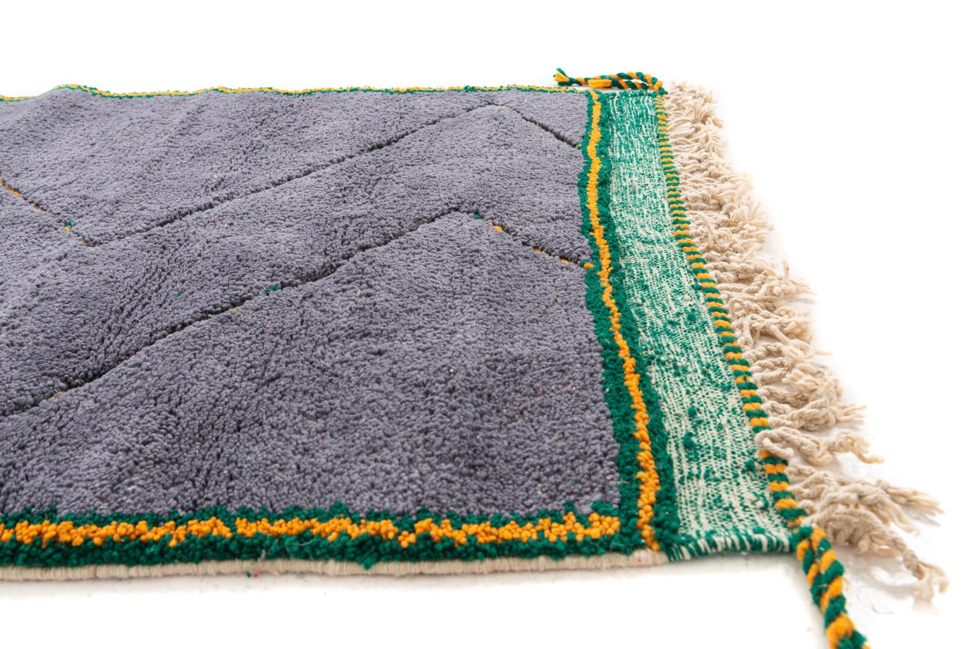 4' 4 x 7' 2 Hand Knotted Moroccan Wool Rug