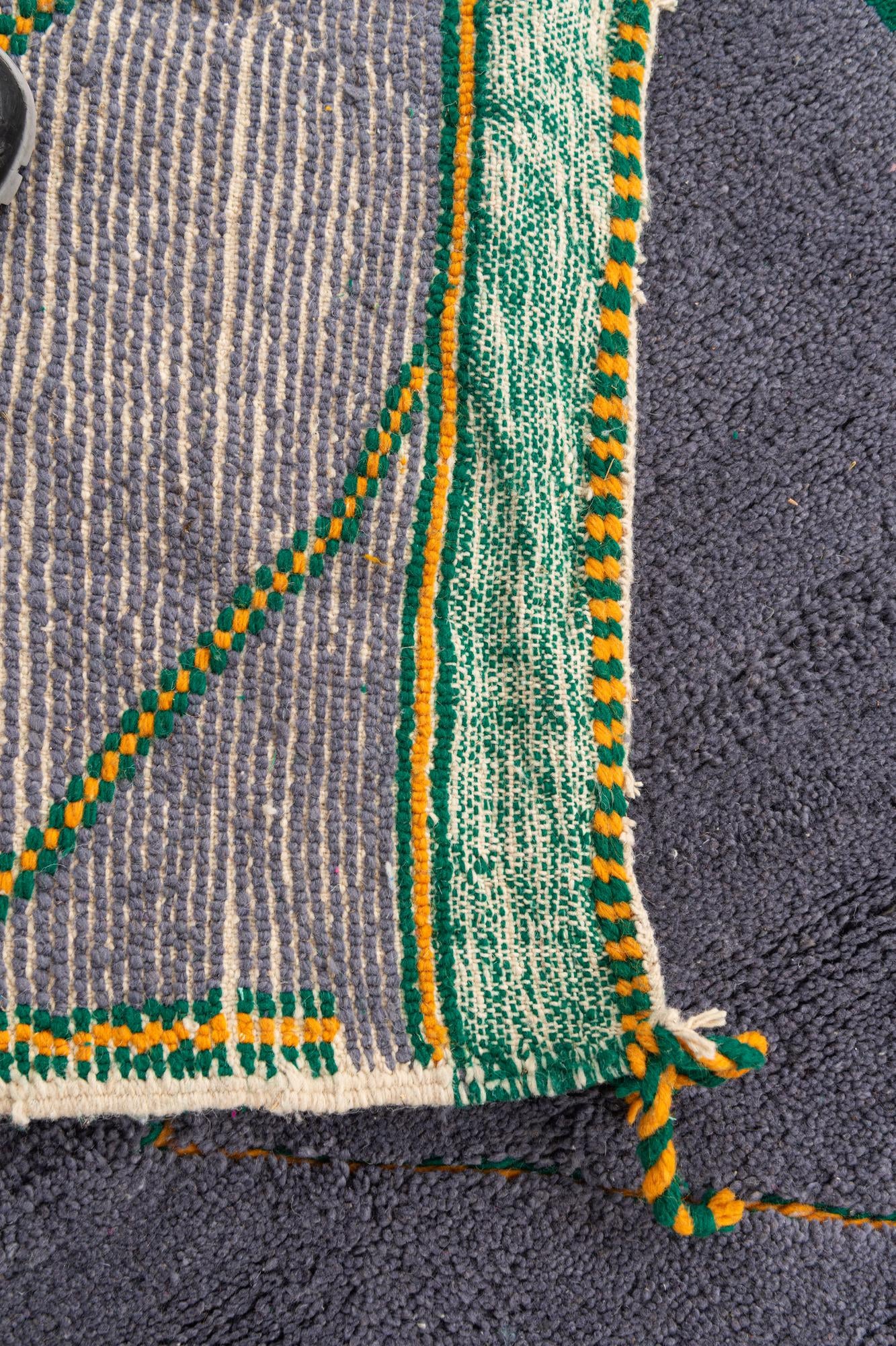 4' 4 x 7' 2 Hand Knotted Moroccan Wool Rug