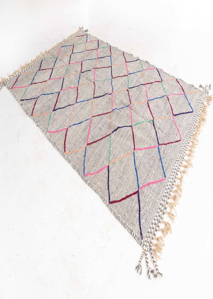 6' 10 x 10' 4 Hand Knotted Moroccan Wool Rug
