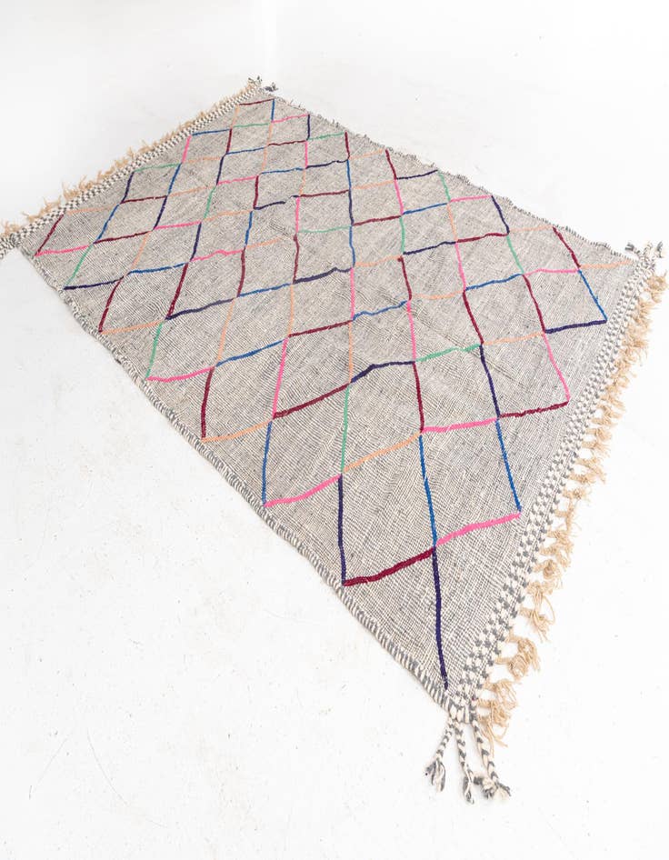 Detail image of 6' 10 x 10' 4 Hand Knotted Moroccan Wool Rug