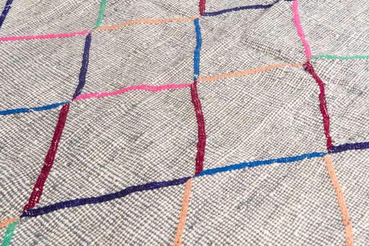6' 10 x 10' 4 Hand Knotted Moroccan Wool Rug