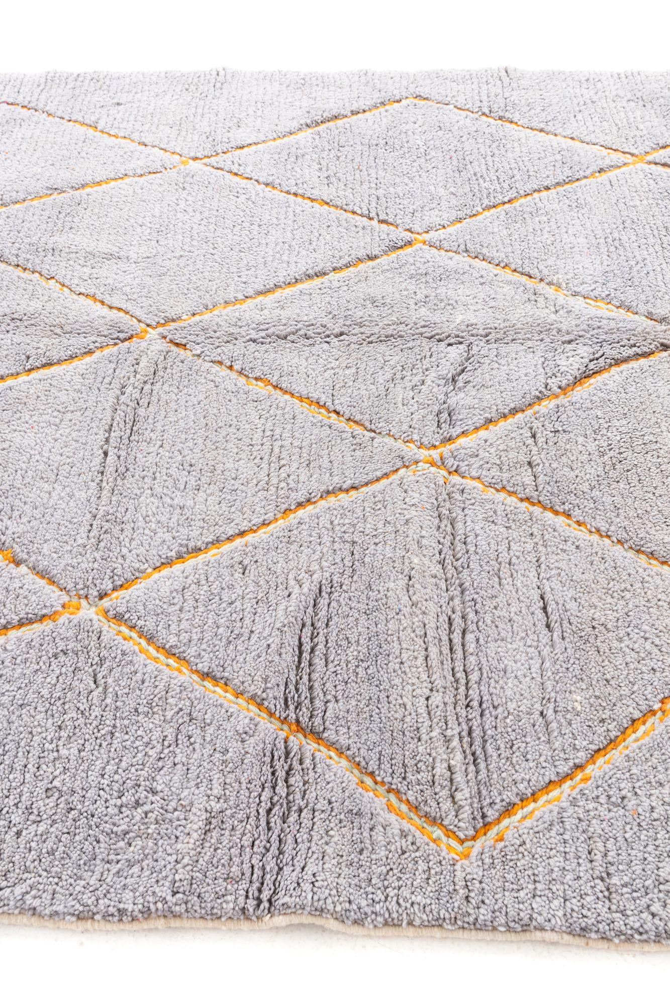 7' 4 x 9' 2 Hand Knotted Moroccan Wool Rug