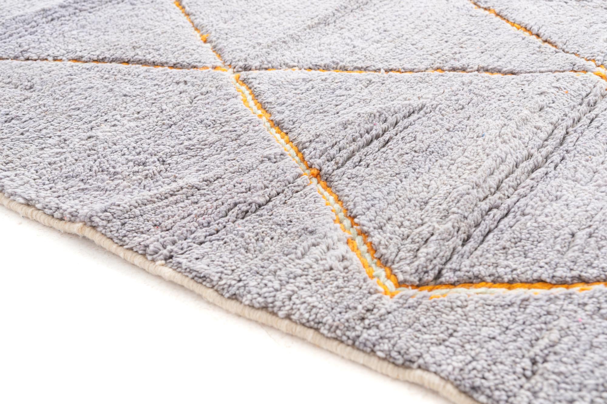 7' 4 x 9' 2 Hand Knotted Moroccan Wool Rug