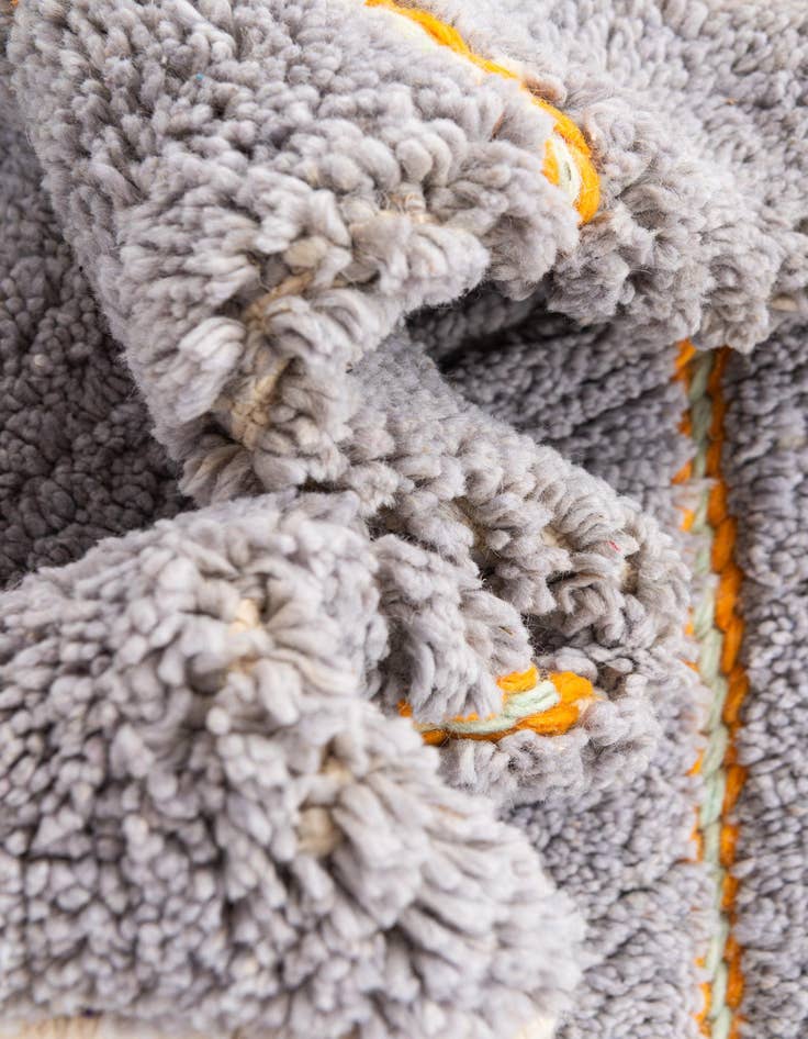 Detail image of 7' 4 x 9' 2  Hand Knotted Moroccan Wool Rug