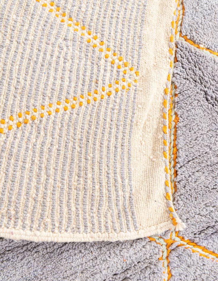 Detail image of 7' 4 x 9' 2  Hand Knotted Moroccan Wool Rug