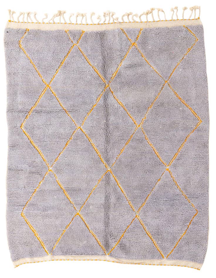 Detail image of 7' 4 x 9' 2 Hand Knotted Moroccan Wool Rug