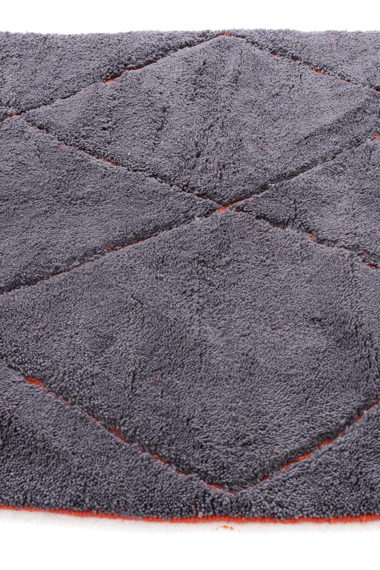 5' 4 x 8' 3 Hand Knotted Moroccan Wool Rug