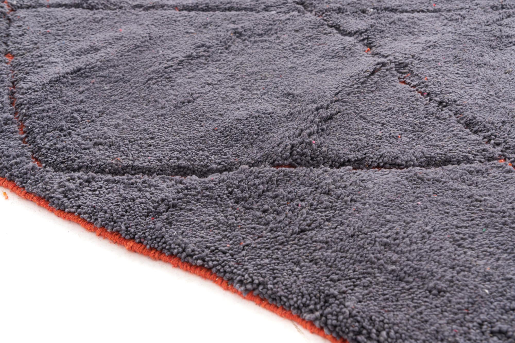 5' 4 x 8' 3 Hand Knotted Moroccan Wool Rug