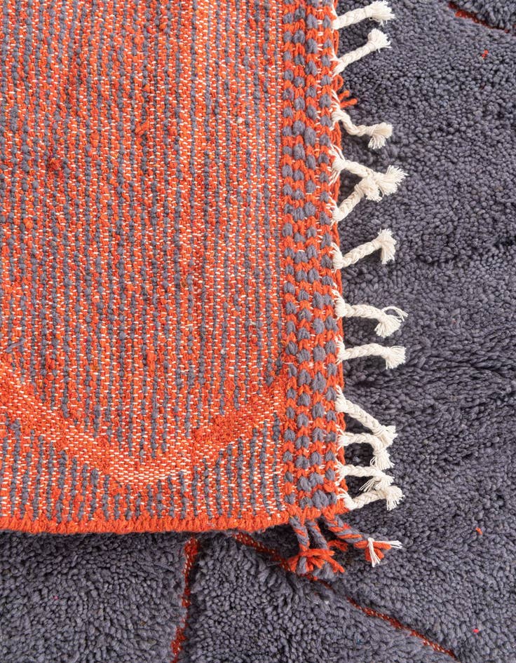 Detail image of 5' 4 x 8' 3  Hand Knotted Moroccan Wool Rug