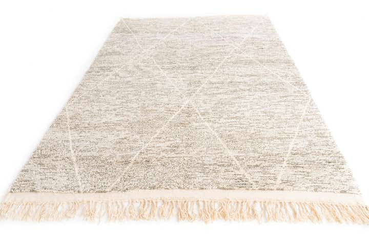 6' 9 x 9' 8 Hand Knotted Moroccan Wool Rug