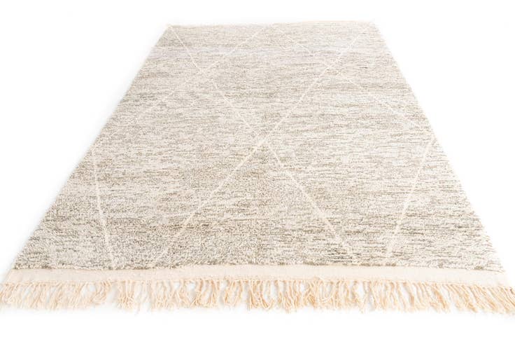 Detail image of 6' 9 x 9' 8 Hand Knotted Moroccan Wool Rug