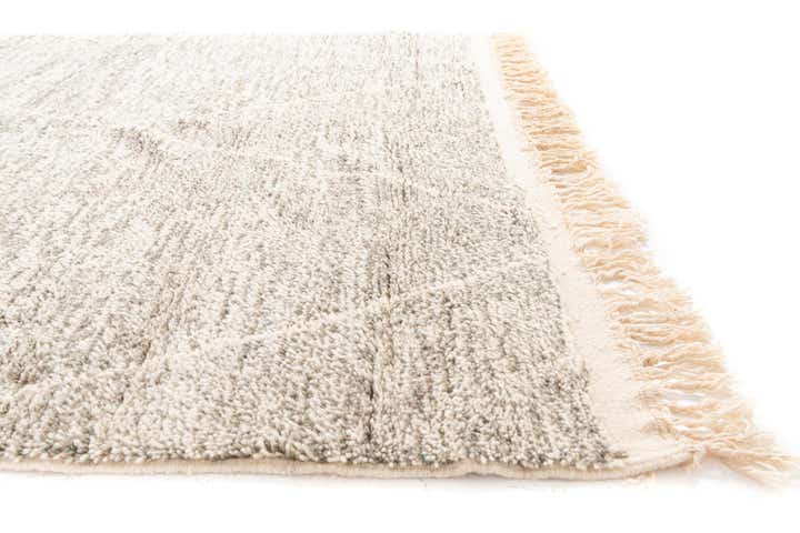 6' 9 x 9' 8 Hand Knotted Moroccan Wool Rug