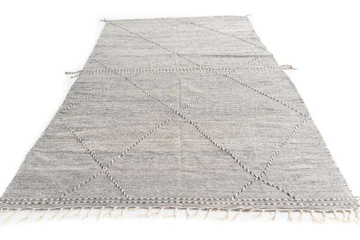 6' 6 x 11' 2 Hand Knotted Moroccan Wool Rug