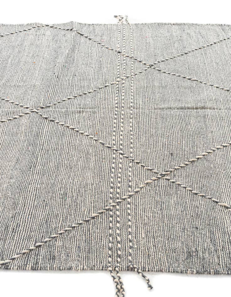 Detail image of 6' 6 x 11' 2  Hand Knotted Moroccan Wool Rug