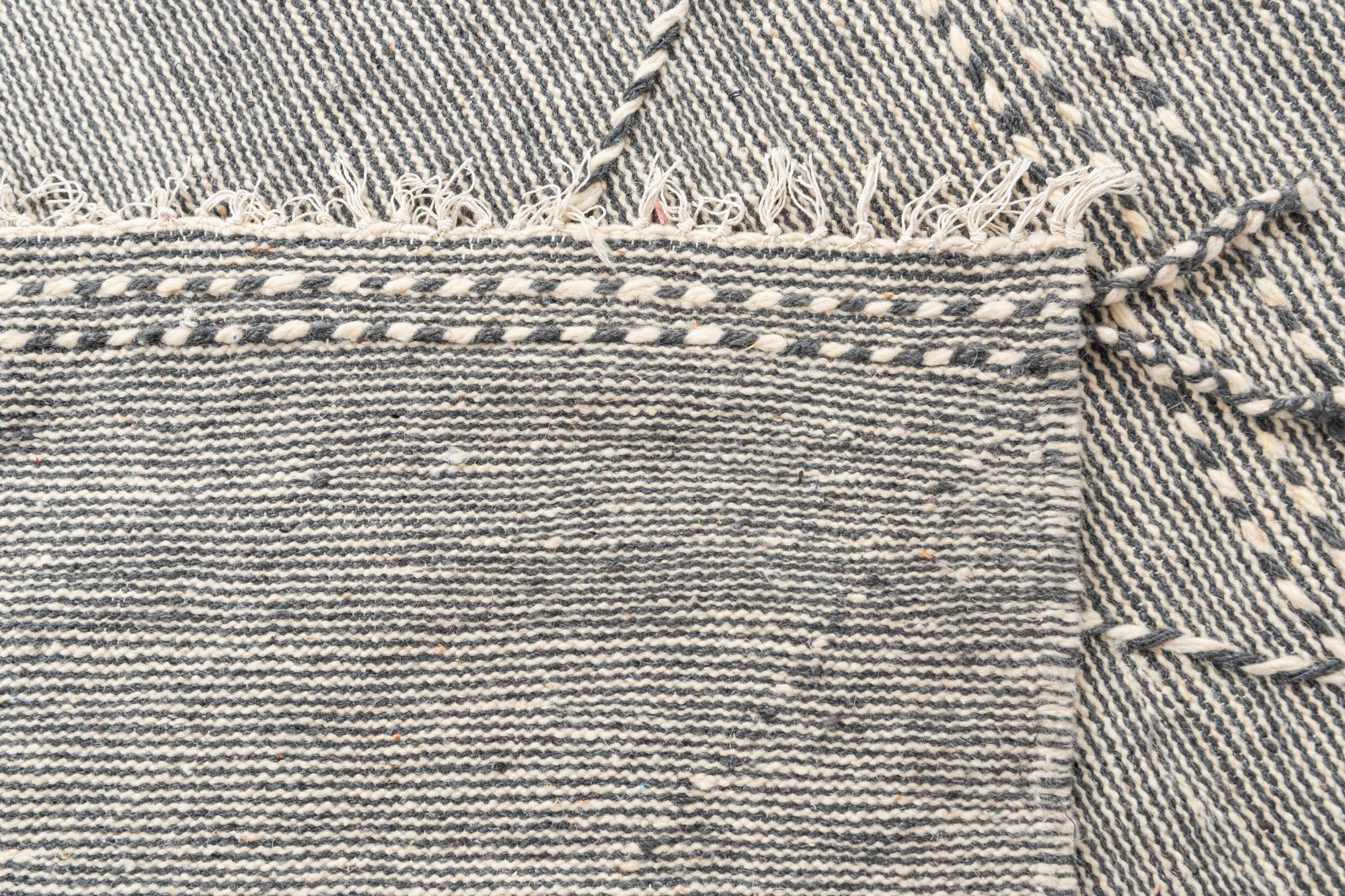 6' 6 x 11' 2 Hand Knotted Moroccan Wool Rug