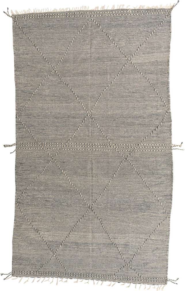 6' 6 x 11' 2 Hand Knotted Moroccan Wool Rug