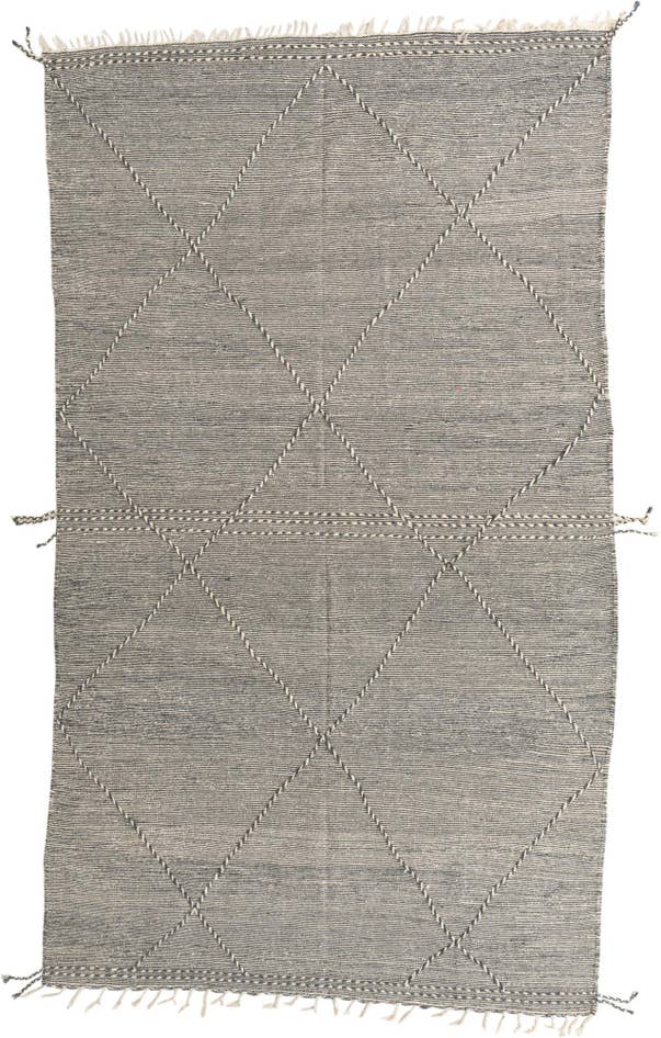 Detail image of 6' 6 x 11' 2 Hand Knotted Moroccan Wool Rug