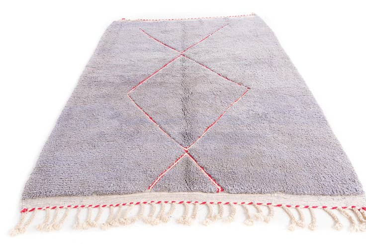Detailansicht von 190cm x 250cm Handgeknüpft Marokkanisch Wolle Teppich