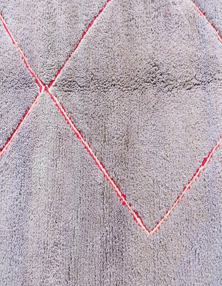 Detail image of 6' 2 x 8' 3  Hand Knotted Moroccan Wool Rug