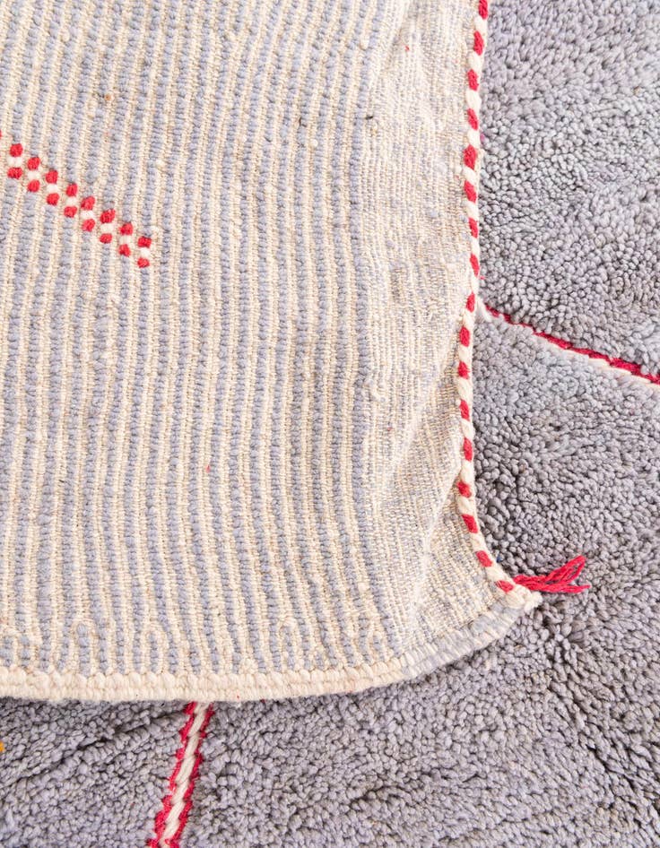 Detail image of 6' 2 x 8' 3  Hand Knotted Moroccan Wool Rug